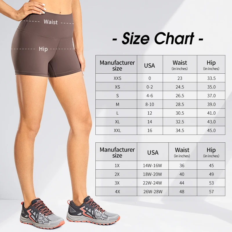 CRZ YOGA Women's Naked Feeling Biker Shorts - 3'' High Waisted Yoga Workout Gym Running Volleyball Spandex Shorts