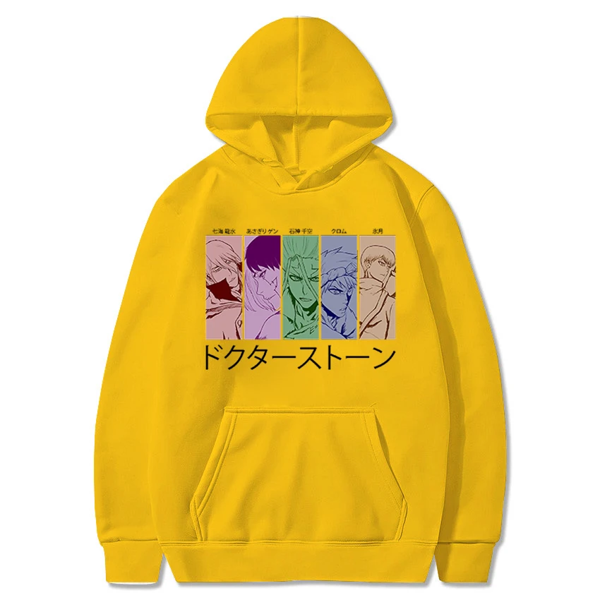 

Dr. Stone Japanese Anime Hoodie Senku Harajuku Print Hoody Men/Women Long Sleeve Sweatshirt Unisex Clothes Dr. Stone Sweatshirts