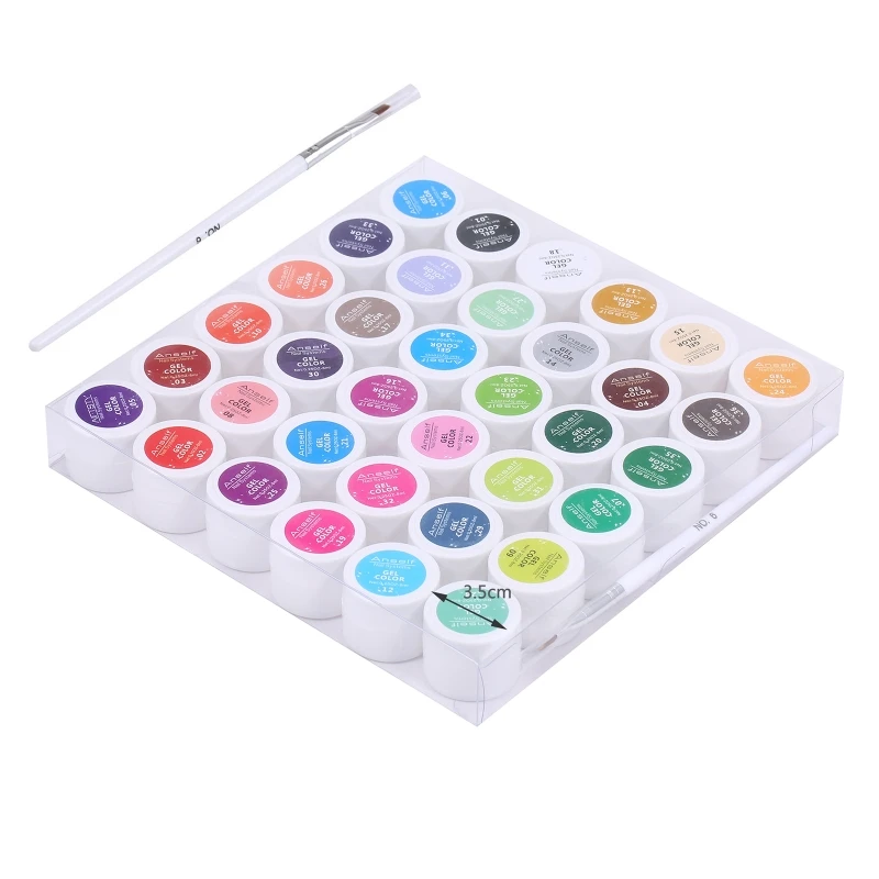 

36 Colors /Set Uv&Led Nail Gel Cured by UV Lamp Nail Art Accessories Gel Nail polish Set Soak Off Nail Lamp Cure Drop Shipping