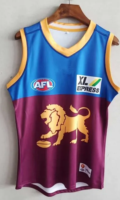 

2022 Брисбен Лайонс дом GUERNSEY Регби Джерси размер S-M-L-XL-XXL-3XL