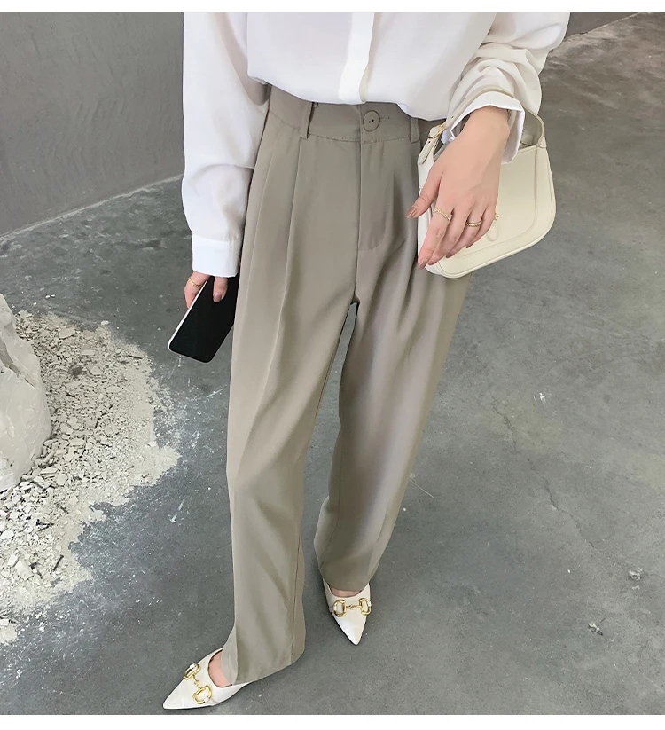 

Wide Leg Pants Women Pants High Waist Pants For Women Summer White Trousers Female Wide Pants High Wide leg pants Casual Loose
