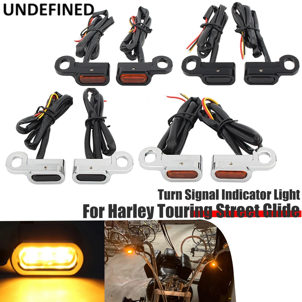 

Signals Indicators For Harley Touring Street Glide 2009-20 FXSE Fat Boy Slim S & V-Rod Running Light Motorcycle LED Mini Turn