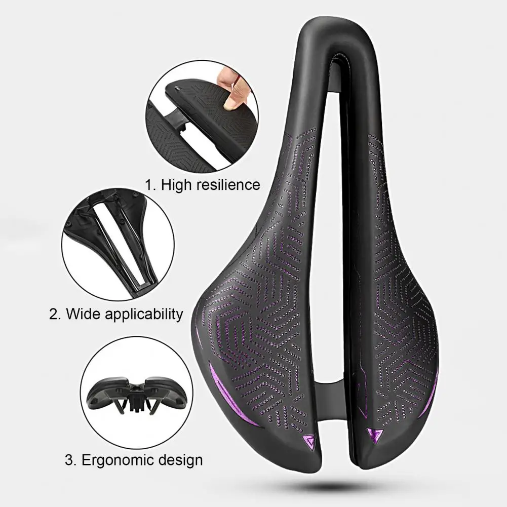 

Faux Leather Pragmatic Shock Absorption Bike Seat Lightweight Bike Cushion Non-slip for MTB