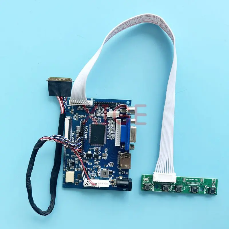 

Плата контроллера для LTN156AT17 LTN156AT19, ЖК-экран 1366*768, совместимость-HDMI LVDS, 40-контактный комплект для сборки «сделай сам», VGA 2AV 15,6"