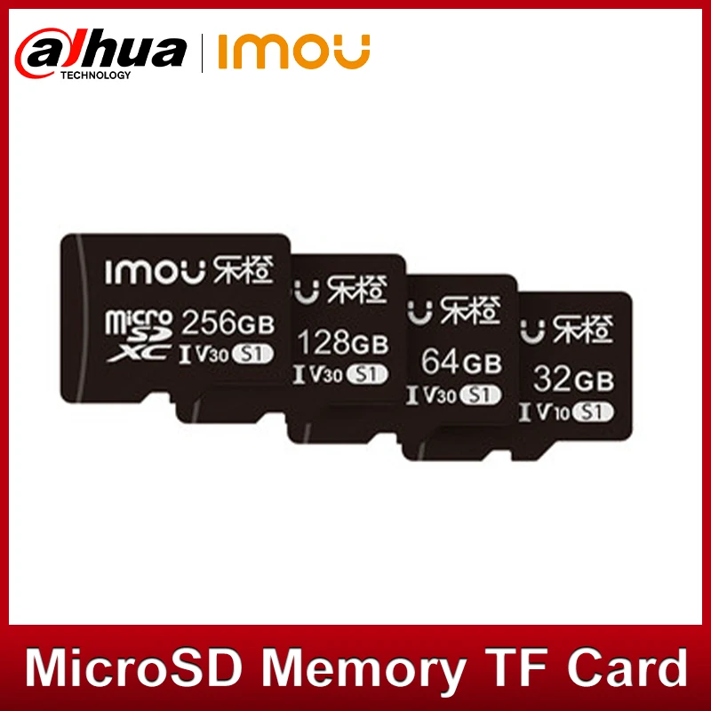 Dahua IMOU Original High Speed MicroSD Memory Card 32GB/64GB/128GB/256GB High Quality TF Flash For Monitoring Cameras Car DVRs