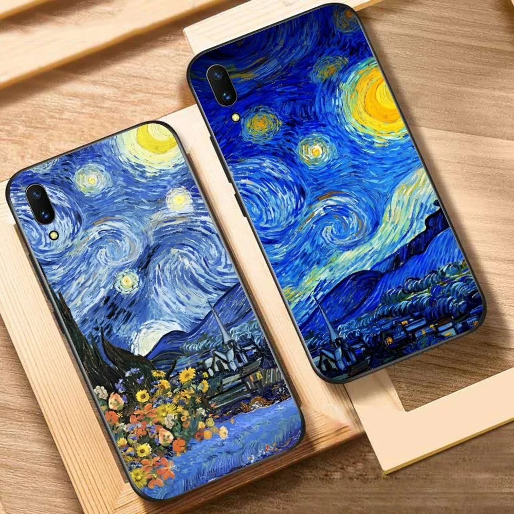 

Van Gogh Starry Sky Art Phone Case For Huawei Y9 6 7 5 Prime Enjoy 7s 7 8 plus 7a 9e 9plus 8E Lite Psmart Shell