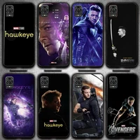 marvel hawkeye phone case for redmi 9a 8a 7 6 6a note 9 8 10 8t pro max 9 k20 k30 k40 pro pocof3 note11 5g case
