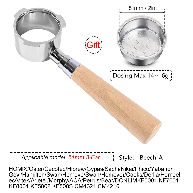 

Портафильтр для эспрессо Homix Hibrew H11