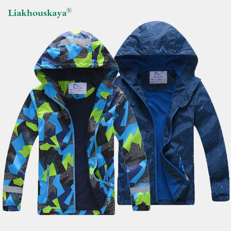 

2022 Sport Autumn Children Jacket For Boys Outerwear Korean Clothes For Teenagers Long Sleeve Coats Kids Windbreakers Waterproof