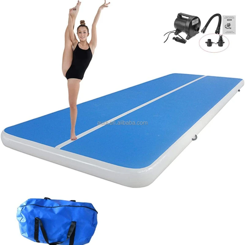 

factory cheap price Inflatable Gymnastic Air Tumbling Practice Track Floor 10ft 13ft 16ft 20ft Exercise Mat With Pump
