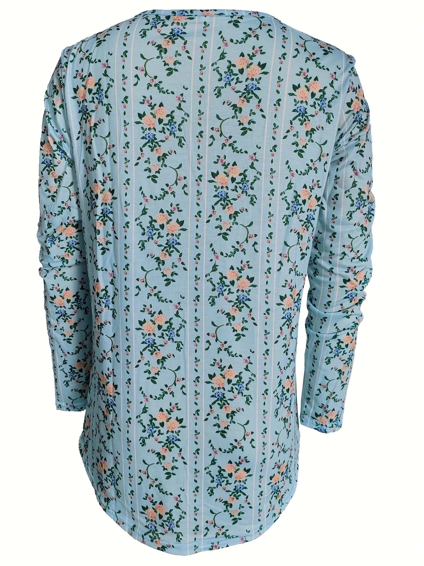 Женский пуловер с V-образным вырезом и длинным рукавом