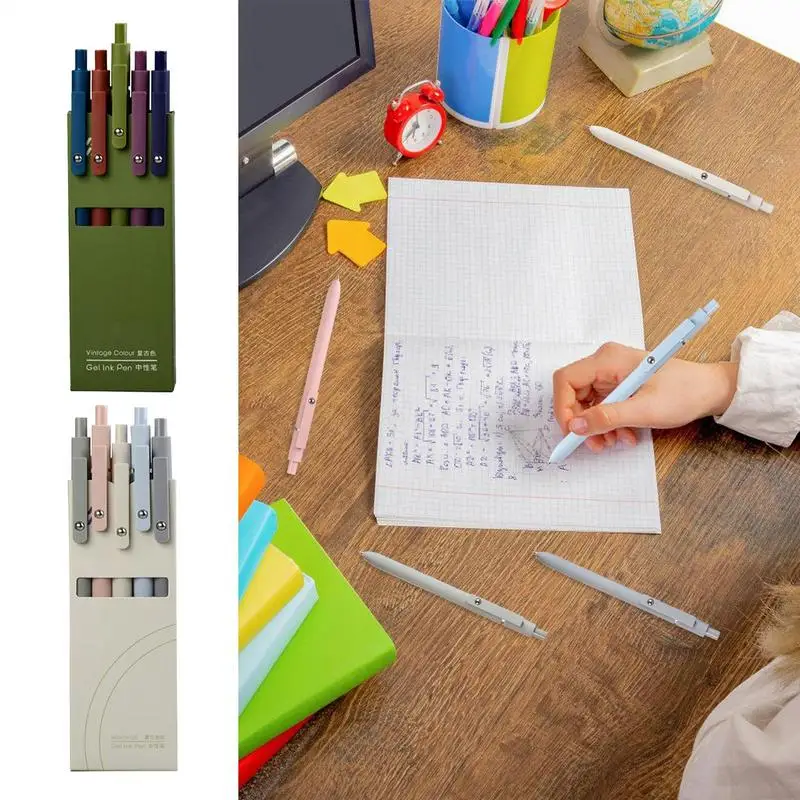 Гладкие гелевые ручки мягкая на ощупь ручка для подписи с тонкими точками набор