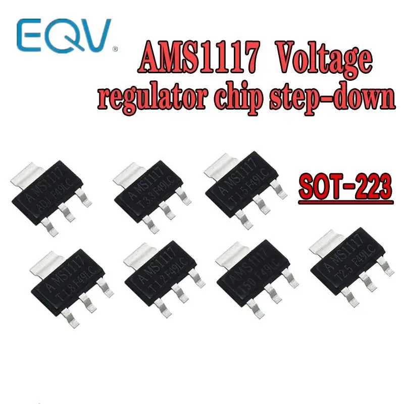 

AMS1117 series AMS1117-3.3V AMS1117-ADJ AMS1117-1.8V AMS1117-1.2V AMS1117-5.0V AMS1117-3.3 AMS1117-5.0 Stable voltage power chip