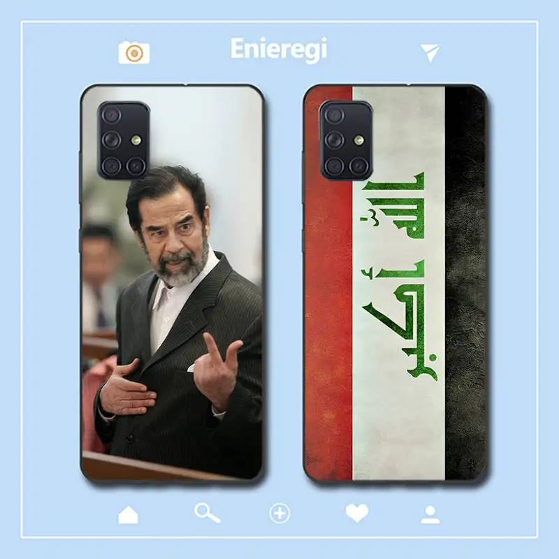 

Saddam Hussein Iraq Phone Case for Samsung A51 01 50 71 21S 70 31 40 30 10 20 S E 11 91 A7 A8 2018