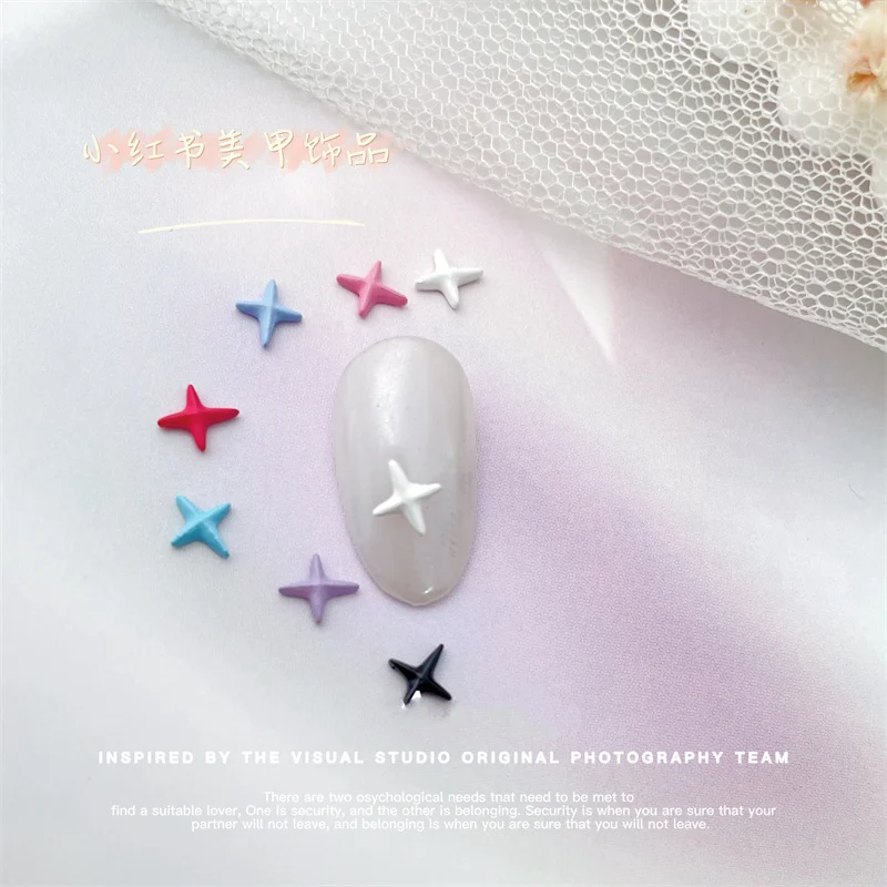 

10pcs Cute Pearl Bowtie Star Design Nail Art Decorations 3D Alloy Metal Jewelry Charms Nail Ornament DIY Trendy Nail Accessories