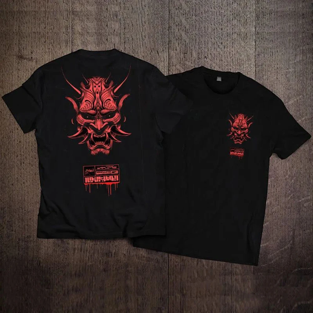 

Летняя уличная Ретро футболка с коротким рукавом Уличная Хип-хоп хлопковая с темными татуировками американская повседневная мужская одежда оверсайз с круглым вырезом