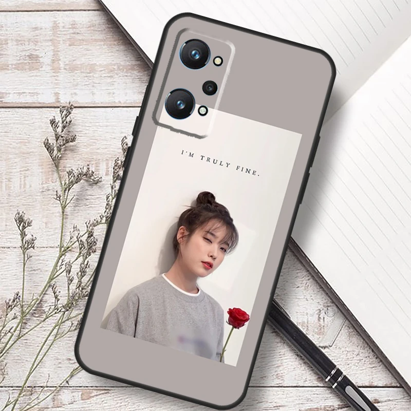 Чехол IU Lee Ji Eun Korean Star для Realme 14 13 10 11 12 Pro Plus GT 7 6 5 6T C67 C61 C55 C53 C51 C21Y C25S C75
