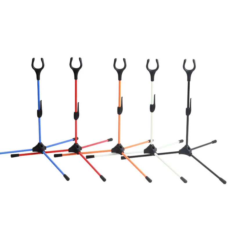 

Glass Fiber Tripod Rack Recurve Bows Holder 5 Colors Assemble Foldable Bracket Archery Bow Stand For Indoor Gymnasium Sports