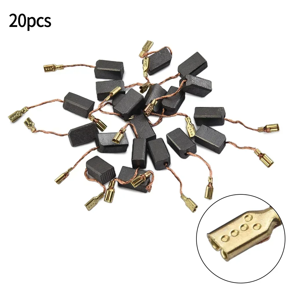 Набор угольных щёток для электродрели 6x8x14 мм 20 шт.