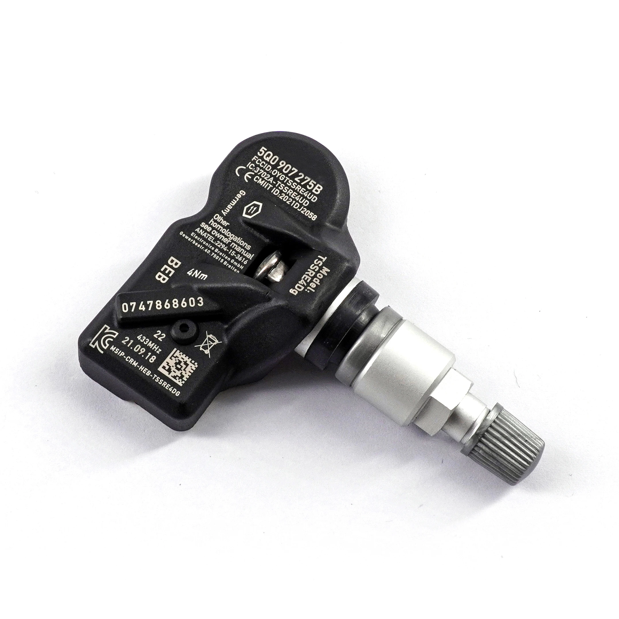 

Датчик давления в шинах 5Q0907275B TPMS для VW Volkswagen Golf Passat T-Cross Polo Tiguan Touran Touareg Audi Q2 Q3 Q7 A4 A6 RS3