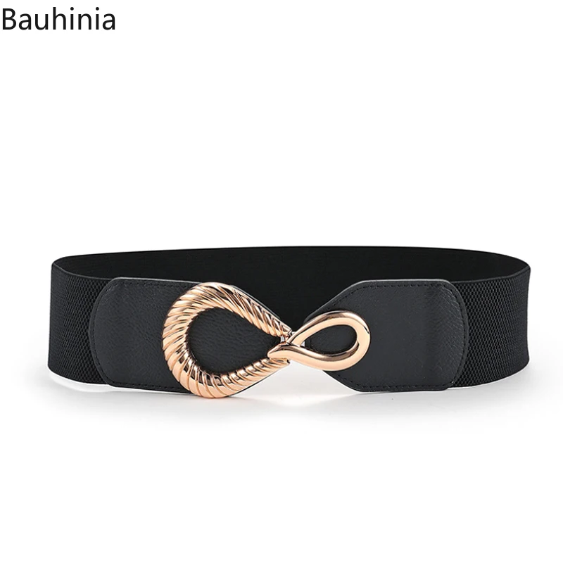 

Bauhinia New 70*6cm Casual Fashion Cummerbunds Skirt Decoration Simplicity High Quality Elastic Woven Belt For Women