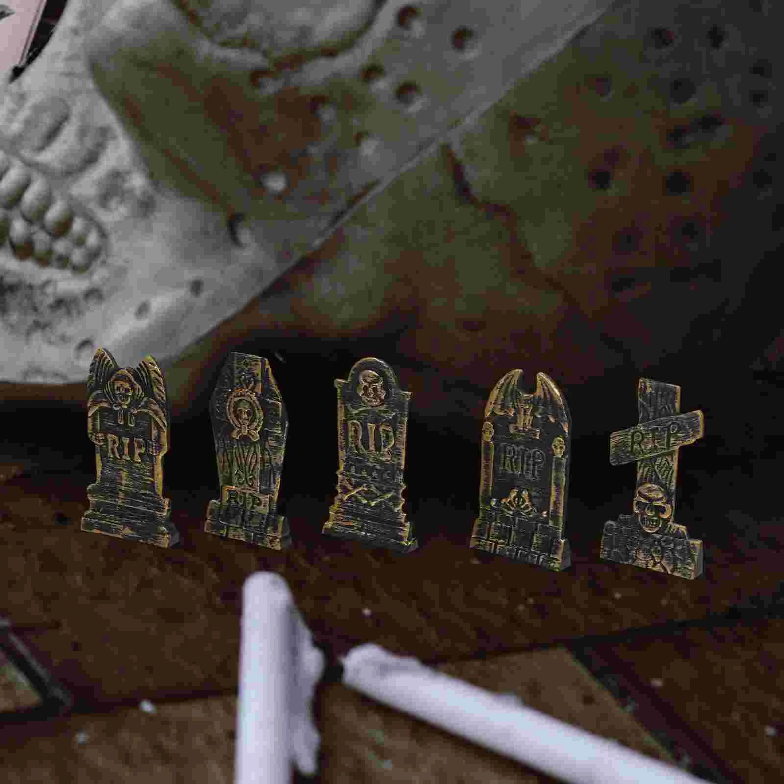 10 шт. украшение для надгробия в виде черепа маленькие пластиковые украшения