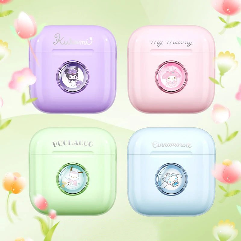 

Sanrio Kuromi Bluetooth Headset Anime Kawaii Cartoon Cinnamoroll Pochacco Student Music Long Endurance Girs Cute Birthday Gifts