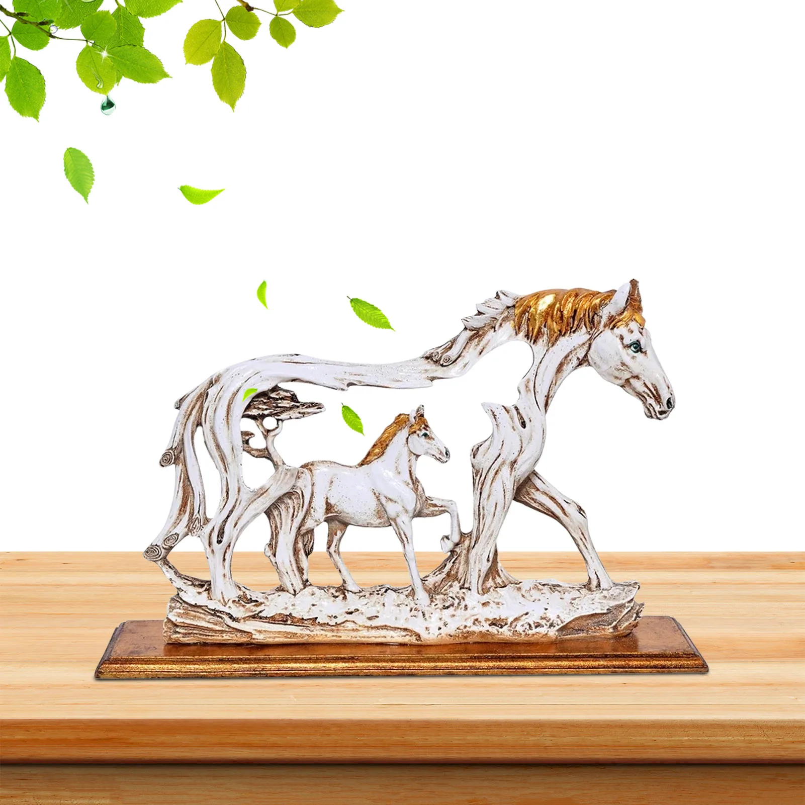 

Resin Modern Horse Statuette Animal Figurines For Home Living Room Decoration Christmas Gifts Home Decor On The Shelf 2022