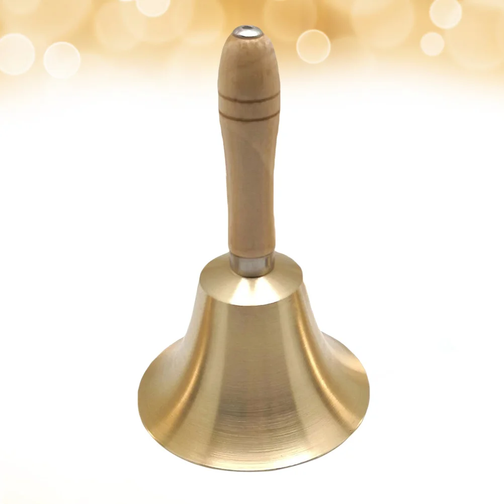 

Bell Bells Hand Cow Christmas Call Service Jingle Brass Handbell Dinner School Classroom Bar Desk Copper Makers Noise Handles