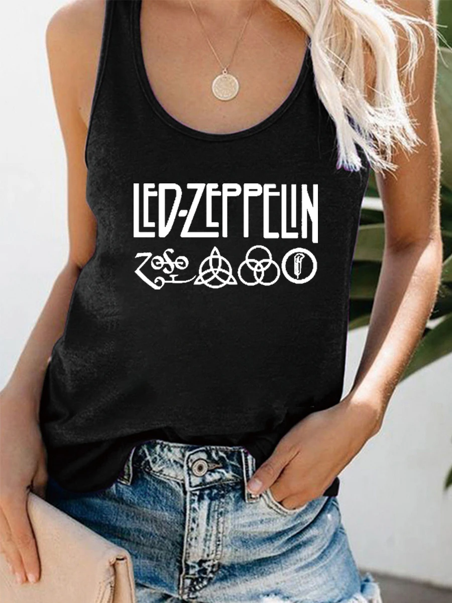 

Rheaclot Geometric Pattern Women's Graphic Funny Summer Cotton Tank Top