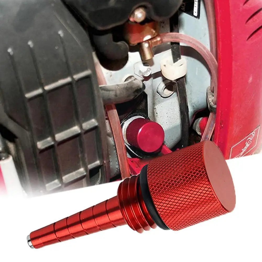 Red Upgrade Extended Run Gas w/ Brass Hose Fitting Oil Funnel Magnetic Dipstick for Honda Generator EU2000i EU1000i L6S4