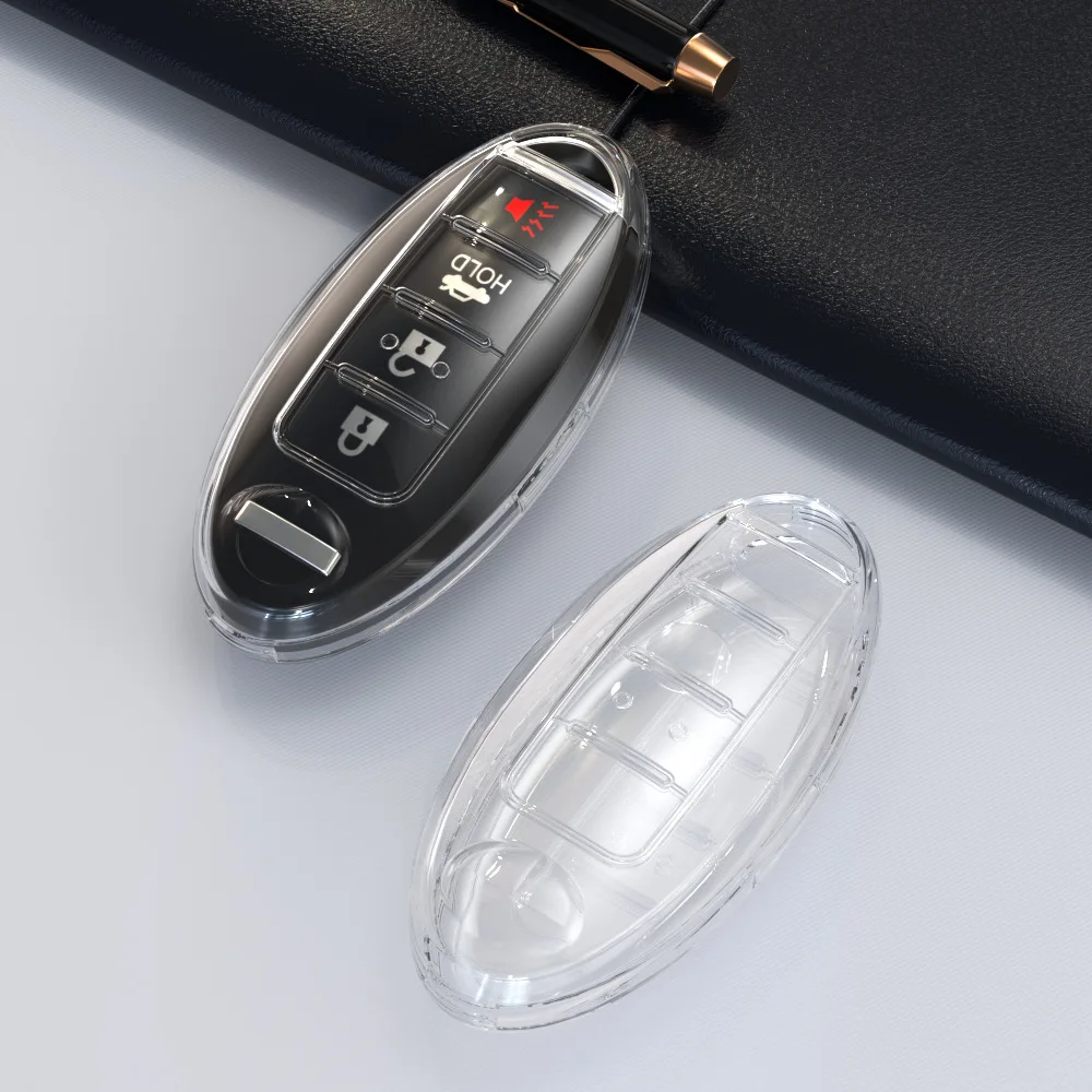 

Key case for car suitable for Nissan Langyi Xuanyi key case Qijun Tianlai Jinke Qashqai sunshine car transparent key case bag