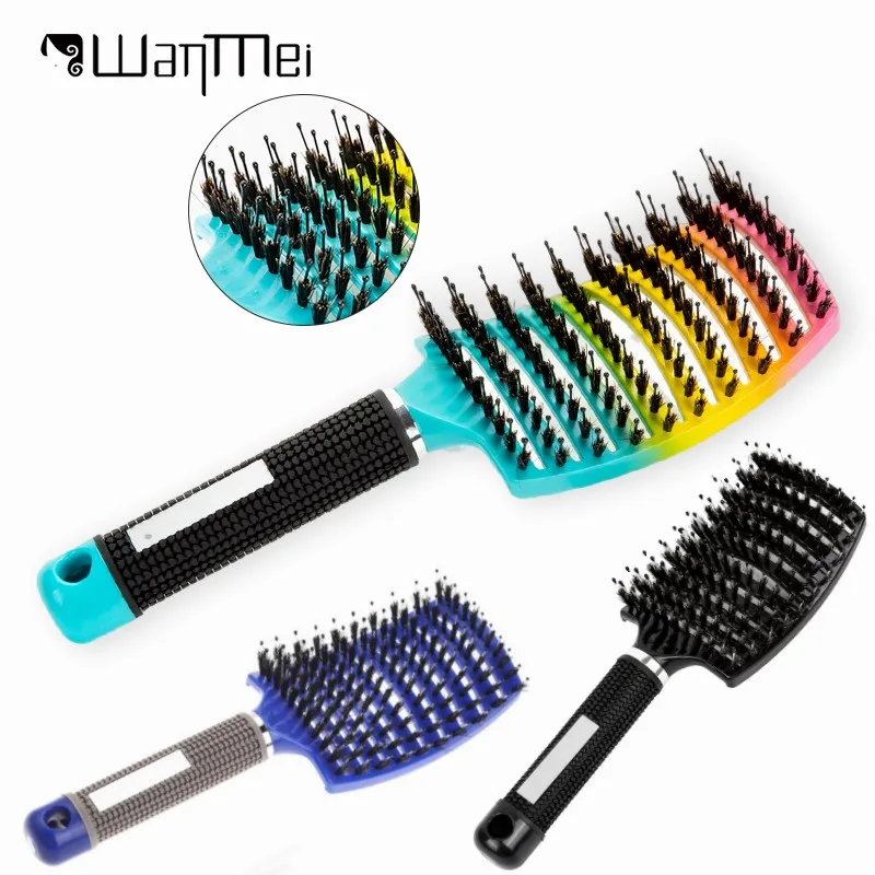 

Detangling Massage Hair Brushes Curved Vent Hair Brushes Vented Styling Hair Comb Barber Hairdressing Styling Tools for Women