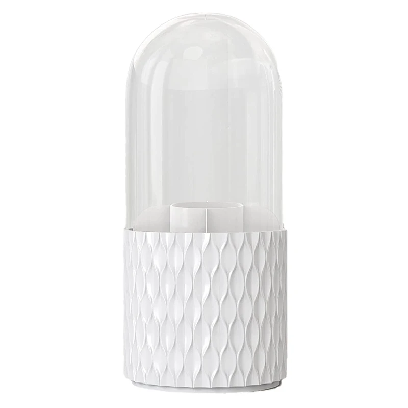 

1 PCS Makeup Brush Holder With Lid, [Newest] [Huge Capacity & Dustproof] Cosmetics Make Up Brush