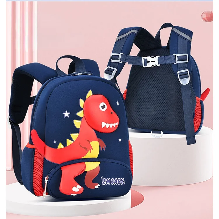 New Children Cartoon Dinosaur Waterproof Backpacks for Students Primary Girls Boys Anti Lost Fashion Large Capacity School Bags