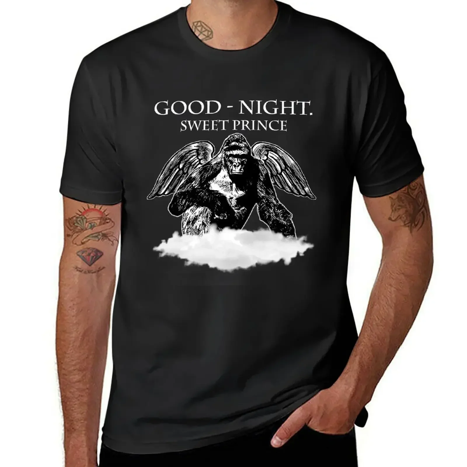 Good Night Sweet Prince Harambe T-Shirt graphics customizeds plain white t shirts men