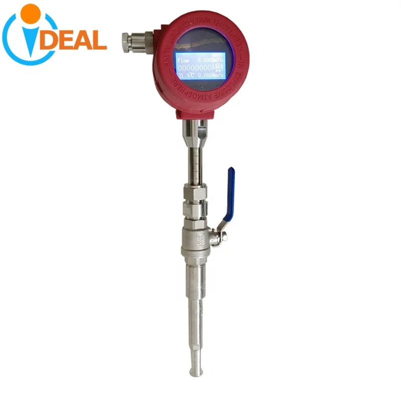 

1.0% Precision SS316L inserted mode Thermal Gas Mass Flow Meter