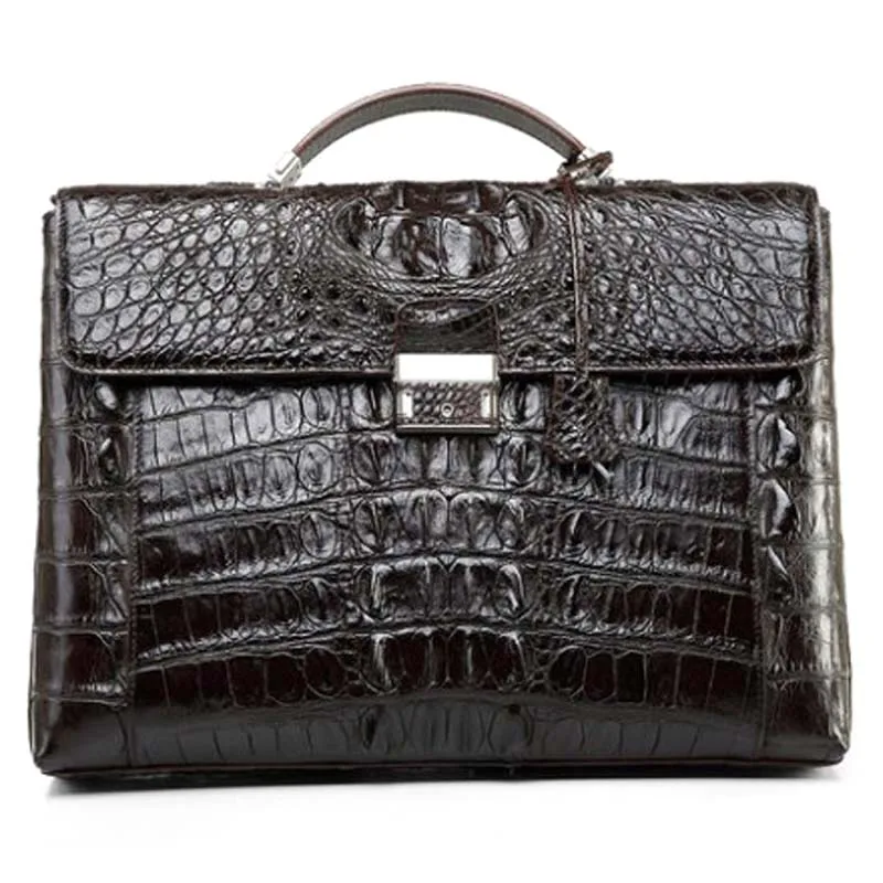 

KEXIMA pugete Thailand Crocodile leather business man bag briefcase men handbag one shoulder bag men briefcase male Crocodile