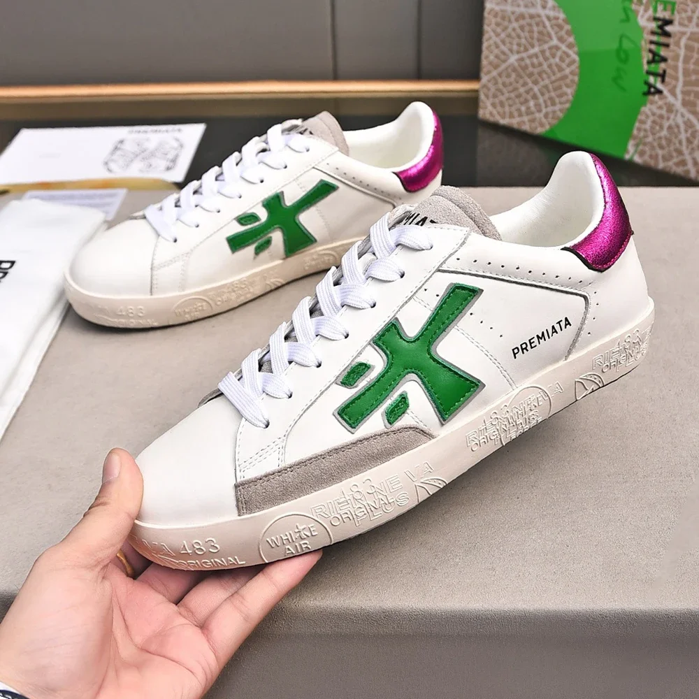 PREMIATA/мужская легкая роскошная простая модная спортивная обувь в стиле ретро