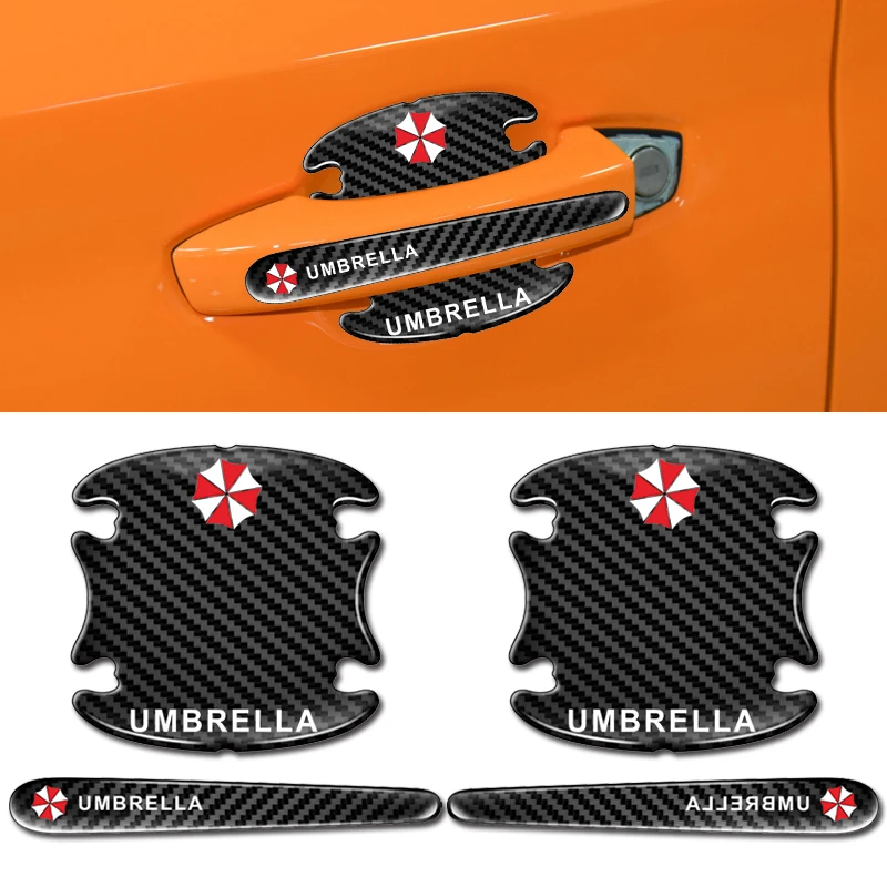 

Car Door Handle Bowl Scratch Protective Invisible Stickers Silicon for Abarth 595 Competizione Carbono 500 Puto Car Accessories