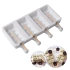 Новые силиконовые формы в виде фруктового льда, форма в виде мороженого с 4 полосками, летняя самодельная форма сделай сам в виде кошек, зеркальный поднос для сока и кубика льда