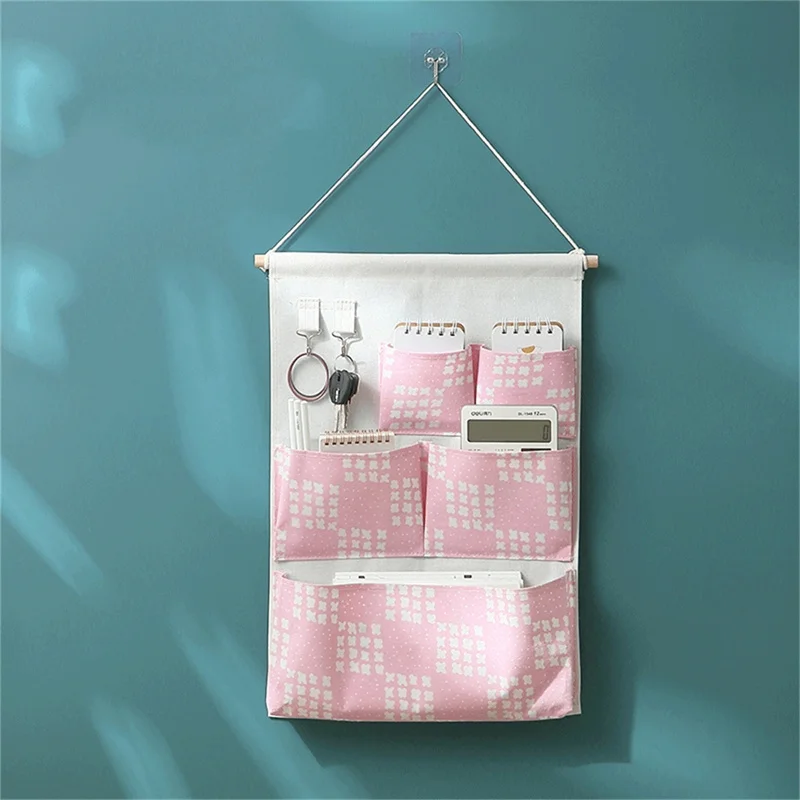 

3/5/7 Pockets Wall Mounted Storage Bag Home Room Closet Door Sundries Clothes Hanging Bag Holder Cosmetic Toys Organizer