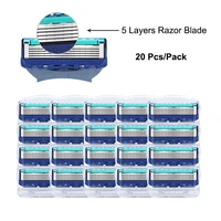 hot shaving cassettes for replacement heads 5 layers stainless steel razor blades straight razor for men manual