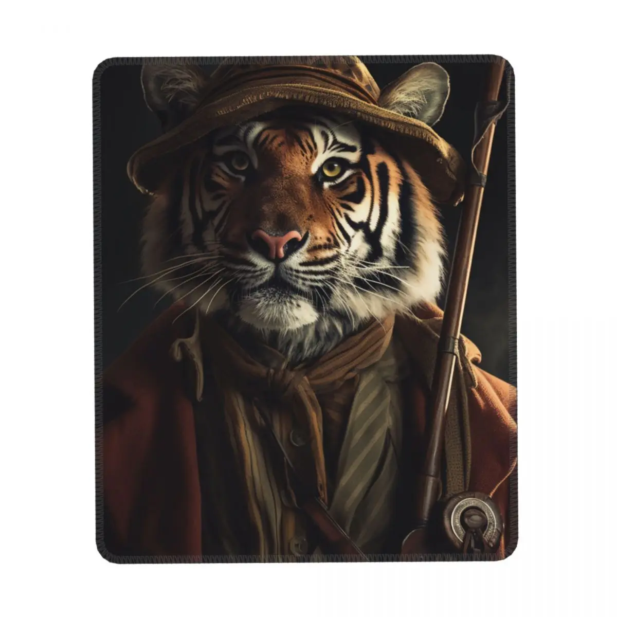 

Вертикальный Настольный коврик для мыши с изображением тигра, животных для охоты, Нескользящие мягкие симпатичные коврики для мыши