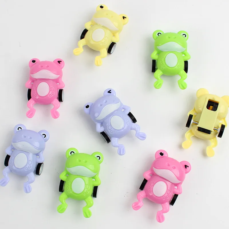 

10Pcs Cute Frog Pull Back Car Toys for Kids Birthday Party Favors Pinata Filler Goodie Bag Giveaway kindergarten Carnival Prize