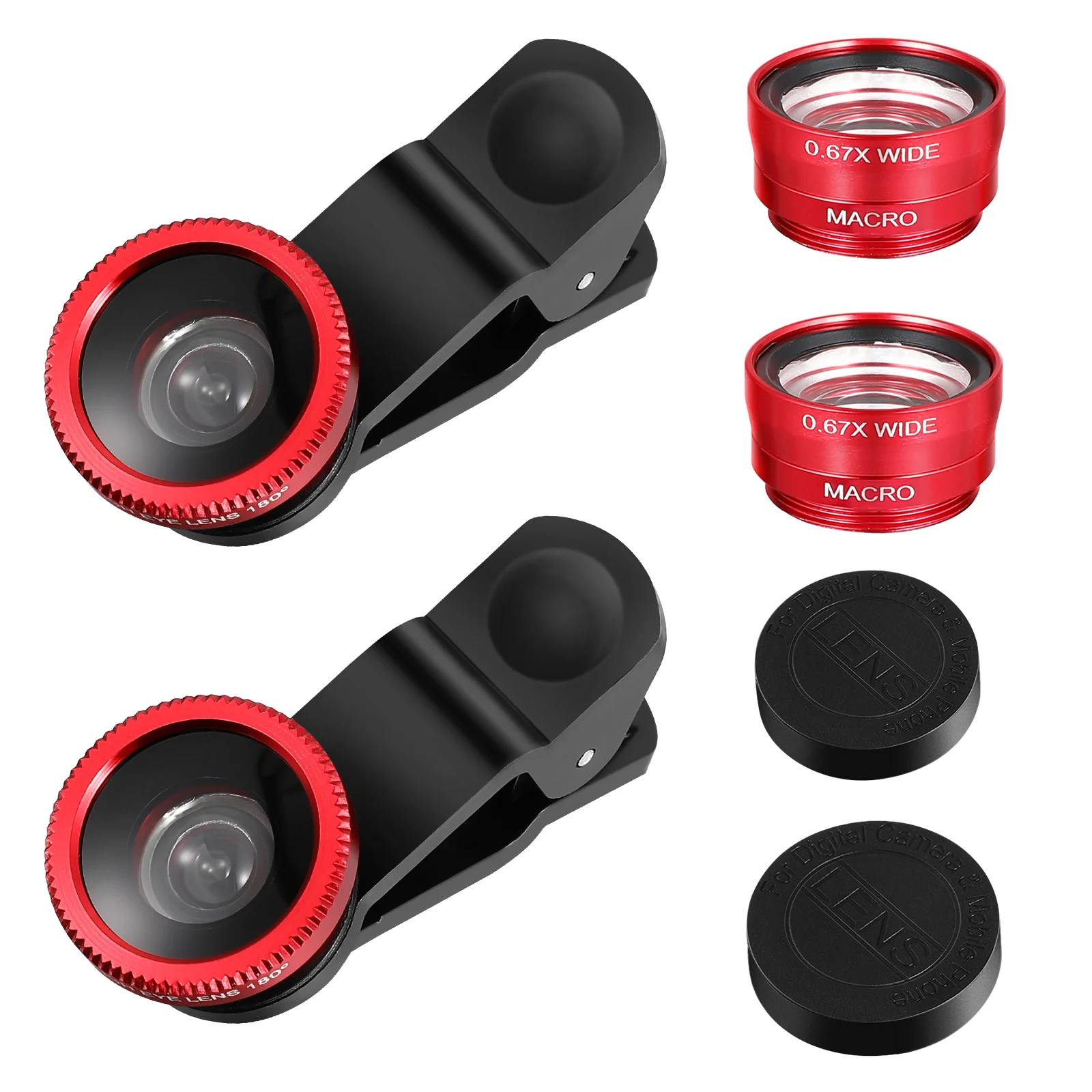 

Mobile Camera Lens Telephoto Lens Clip Macro Lens Wide Angle Lens Universal Camera Lens Fisheye Lens Adapter