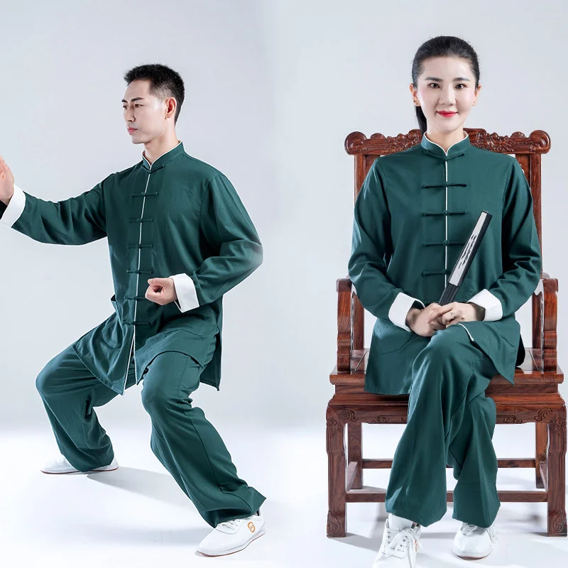 

high-grade Tai Chi Uniforms Kung Fu Clothing Men Martial Arts Clothes Wu Shu practicing Women Wear Unisex Comfortable fabric