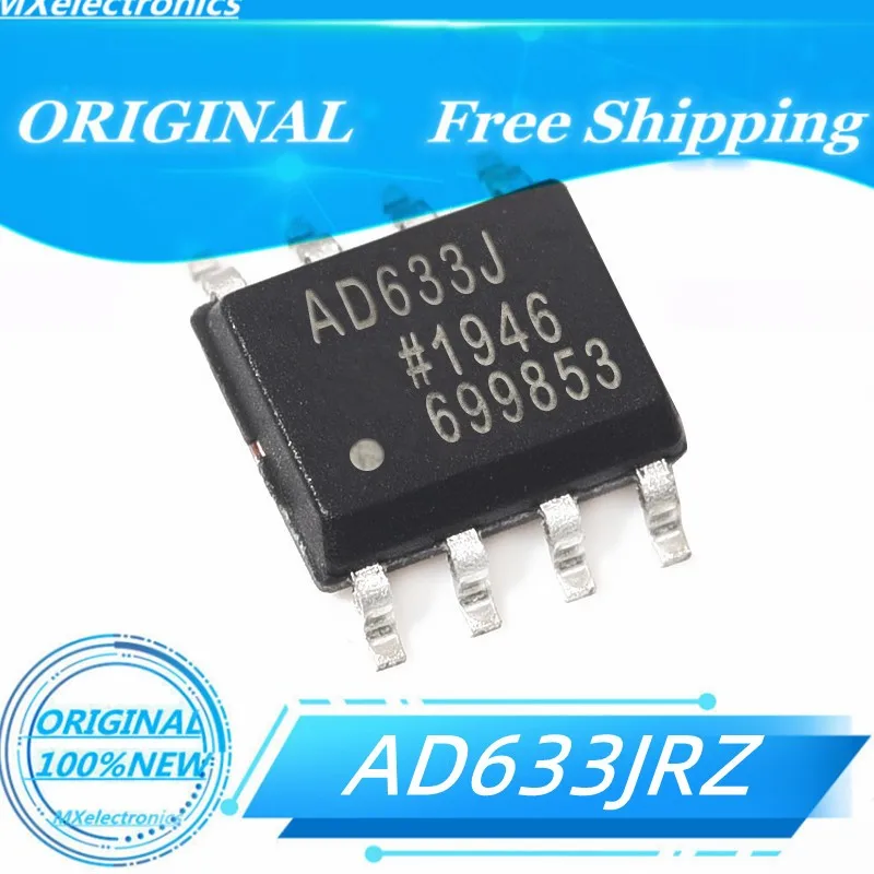 

2PCS/LOT 100%NEW AD633J AD633JRZ AD633JR AD633 SOP8 Special Purpose Amplifiers Bipolar Multiplier 4Quad