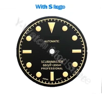 watch accessories are suitable for nh35 mechanical movement copy style no calendar 28 5mm super c3 green