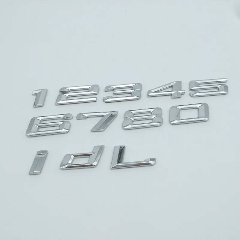 1pcs Black Silver 3 Series 316i 318i 320i 323i 325i 328i 330i 316d car Letter Rear Tail trunk Decals Emblem badge sticker Decal - купить по